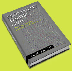 Ion Saliu's Theory of Probability Book founded on mathematics applied to casino, gambling, systems, blackjack, roulette.